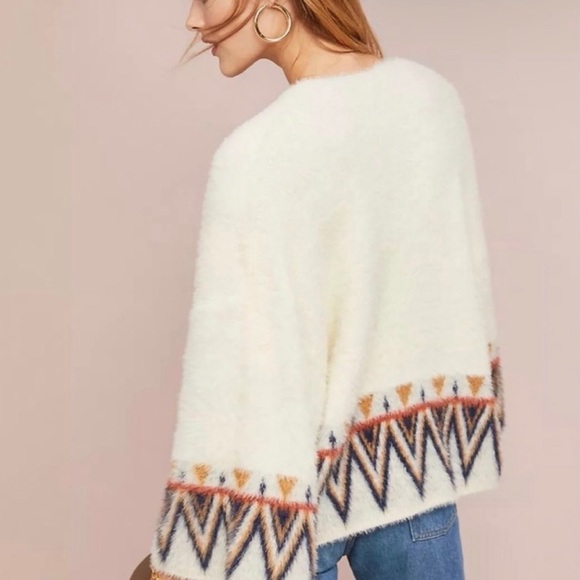 Anthropologie Maya Kimono Aztec Cardigan
Sweater Bohemian Off White One Size - Picture 2 of 4